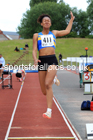 Womens under-20s long jumps, 2022 Northern Senior and Under-20 Champs., Wavertree Athletics Centre, Liverpool. Photo: David T. Hewitson/Sports for All Pics